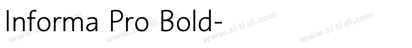 Informa Pro Bold字体转换